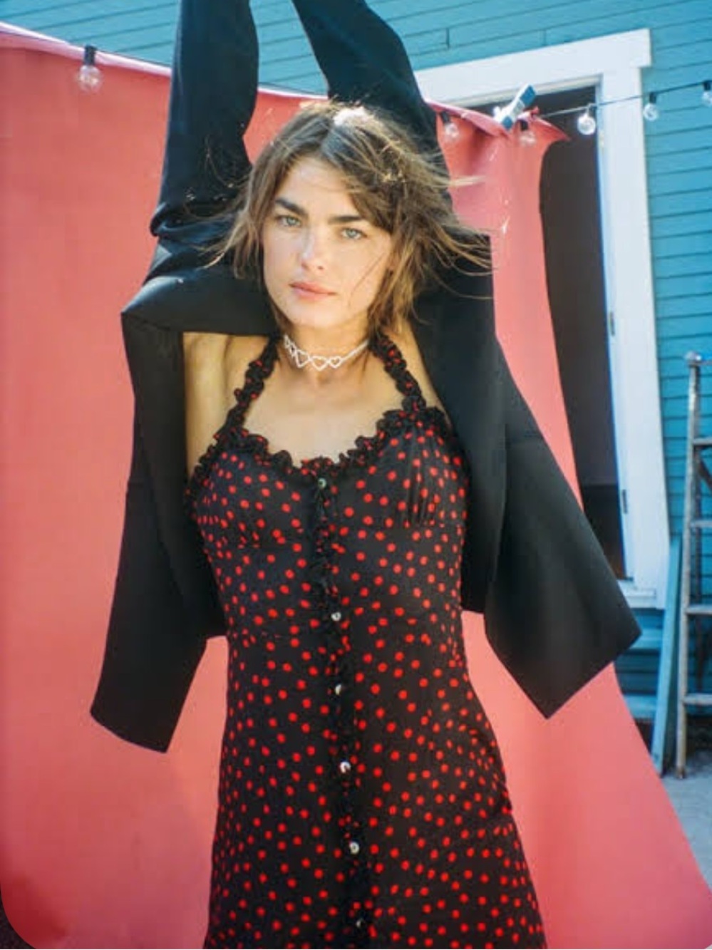 ✨ REALISATION PAR THE JULIET MIDI DRESS IN ITALIA SPOT SIZE M / AU 10✨NWOT NEVER